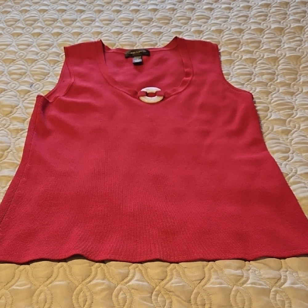 Cable & Gauge Dark Red Dress Tank